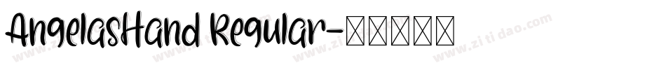 AngelasHand Regular字体转换